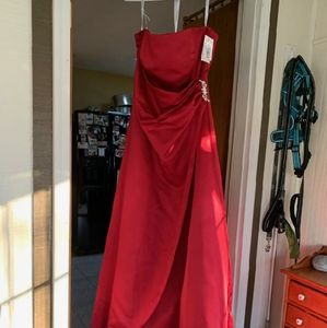 David's Bridal Red Apple dress, size 10, NWT